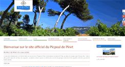 Desktop Screenshot of picpoul-de-pinet.com